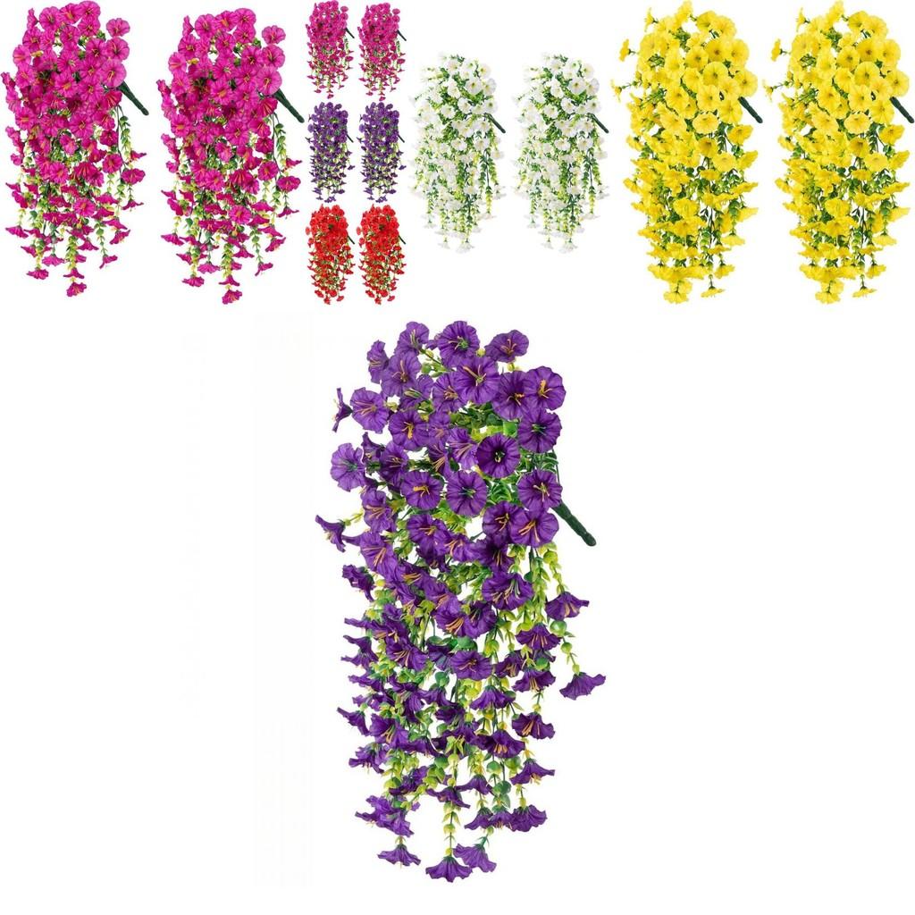 Faux Ipomoea Nil L Roth Flower Wall Decor With Plastic And Silk Material For Outdoor Indoor And Event Use