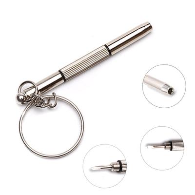 Модная отвертка для очков 3 в 1, ручные инструменты, комплект для ремонта солнцезащитных часов с брелоком, набор отверток