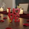 Статуэтка LOVE Подарок на помолвку Сердечное украшение Ко Дню святого Валентина для пар, влюбленных