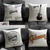 Fashion Brand G-Gibson Cushion Cover Summer Breathable Linen Organic Fabric Double-Sided Printing Sofa Pillow Case Home Decor