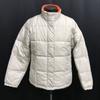 Quilted Down Jacket Women’s M Beige Winter Outer(USED)