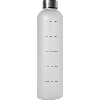 Бутылка для воды Wahei Freiz с 1 прозрачной водой My Sports BPA Light [Эксклюзив для Amazon] Шкала, Литр, Белый, Бутылка, Бутылка, Бутылка, Бесплатно, Небьющаяся,