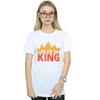 Disney Womens/Ladies The Lion King Movie Long Live The King Cotton Boyfriend T-Shirt