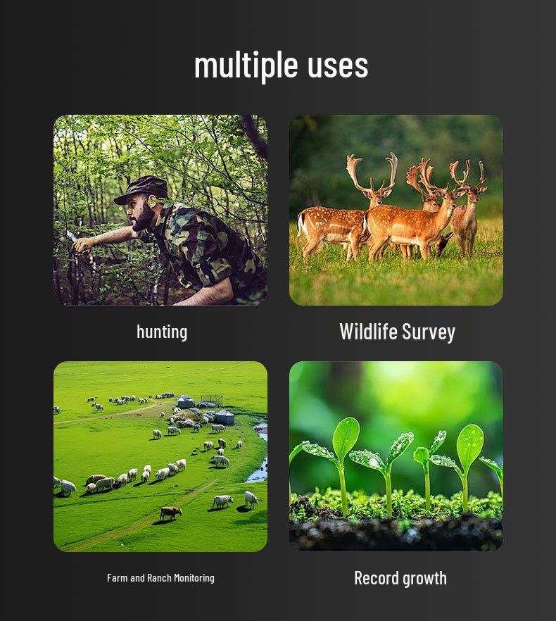 OKAM Pro 4G Solar-Powered HD Infrared Night Vision Hunting Camera