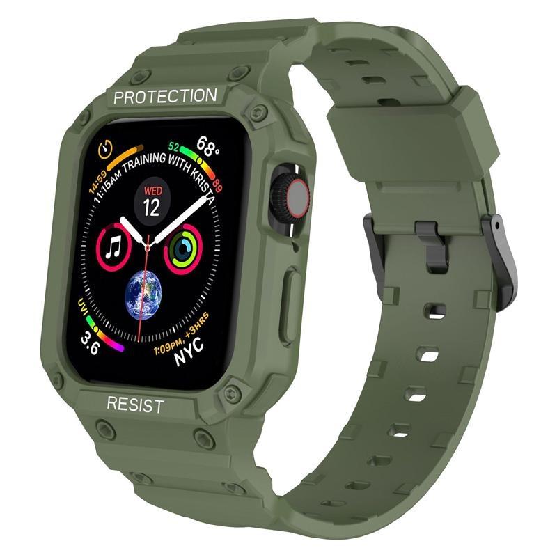 Чехол-ремешок для Apple Watch 45 мм, 44 мм, 49 мм, 41 мм, 40 мм, iWatch Series Ultra 8, 7, 6, 5 SE 4, 3, ремешок, спортивный защитный сменный браслет