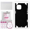 apgo Protective Skin Sticker for the Back+sides Compatible with Apple iPhone 15, Full Wrap Film, Foil, Vinyl - Pattern Matte Black