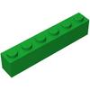Classic Bulk Brick Block 1x6, 100 Piece Full Transparency Brick 1x6, Compatible with Lego Parts and Pieces 3009, Creative Play Set - Compatible with