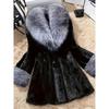 Ladies' Elegant Formal Jacket with Side Pockets - Non Stretch Luxury Cold Jacket, Heart-shaped Neckline, Faux Fur Lining, Professional Attire
