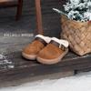 Sheepskin Version~ Retro Vacation Wind Stepping On Shit Feeling Sandals Women's Summer Square Head Leather Slope and Lazy Straw Woven One-word Drag
