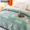 Double-sided Plus Fleece Blanket Sheets To Keep The Bed Warm In Winter Fluffy Coral Fleece Blanket Sofa Blanket Summer Air Conditioning Quilt