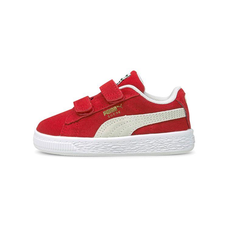 Puma Suede Classic 21 AC Infant High Risk Red White Baby Sneakers 380564-02