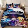 SAO Anime Art Print Bedding Set 3Pcs Kids Duvet Cover with Pillowcase 3D Digital Print  for Boys Teens Bedroom Single/Double
