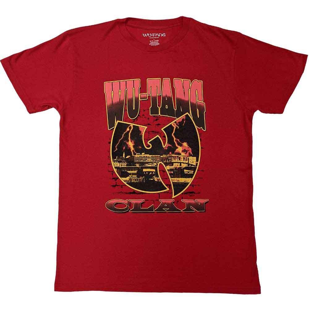 WuTang Clan T Shirt Brick Wall Band Logo new Official Unisex Red