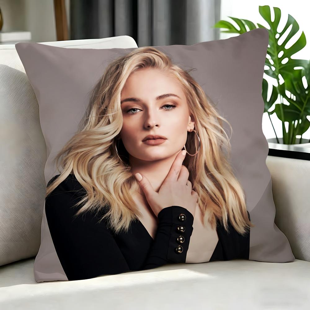 movie Sophie Turner Cushion Cover Cushion Cover Set Pcs x x x Pillowcase Decorative Sofa Home Decor