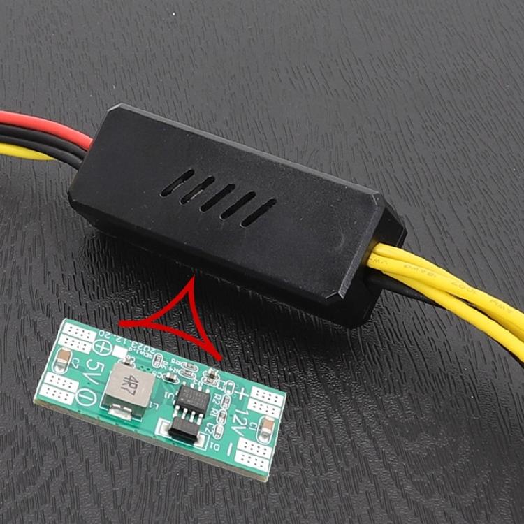 Кабель-адаптер питания 8PIN для видеокарты на Sata с платой-конвертером понижения и стабилизации напряжения