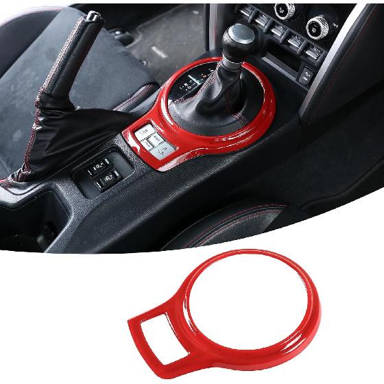 Center Console Gear Shift Shifter Knob Panel Cover Trim Compatible with Subaru BRZ/Toyot@ 86 2012-2020 ABS Gear Shift Decoration Protection Frame Car