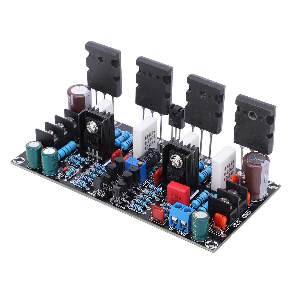 Power Amplifier Board Single Channel for Audio Components 200W 1943+5200 DC±20-90V