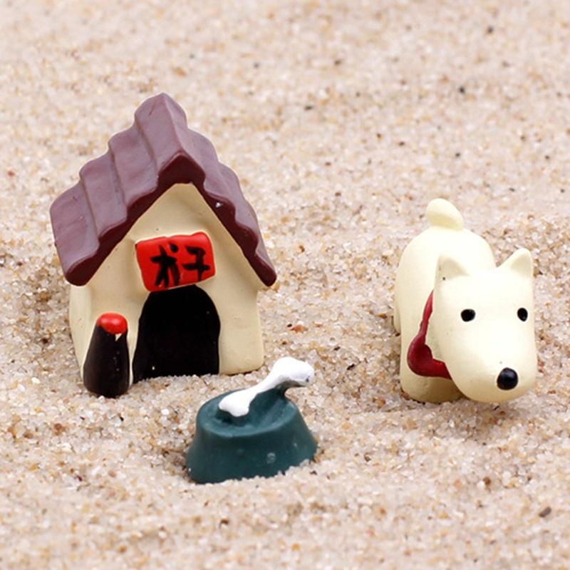 Творчество DIY суккулентные растения горшечная культура Microlandschaft фея собака украшение дома аксессуары