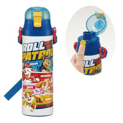 Skater Бутылка для воды Paw Patrol из нержавеющей стали, легкая, для хранения в холодном состоянии, спортивная, симпатичная, детская, питьевая, 580 мл, 24 шт.