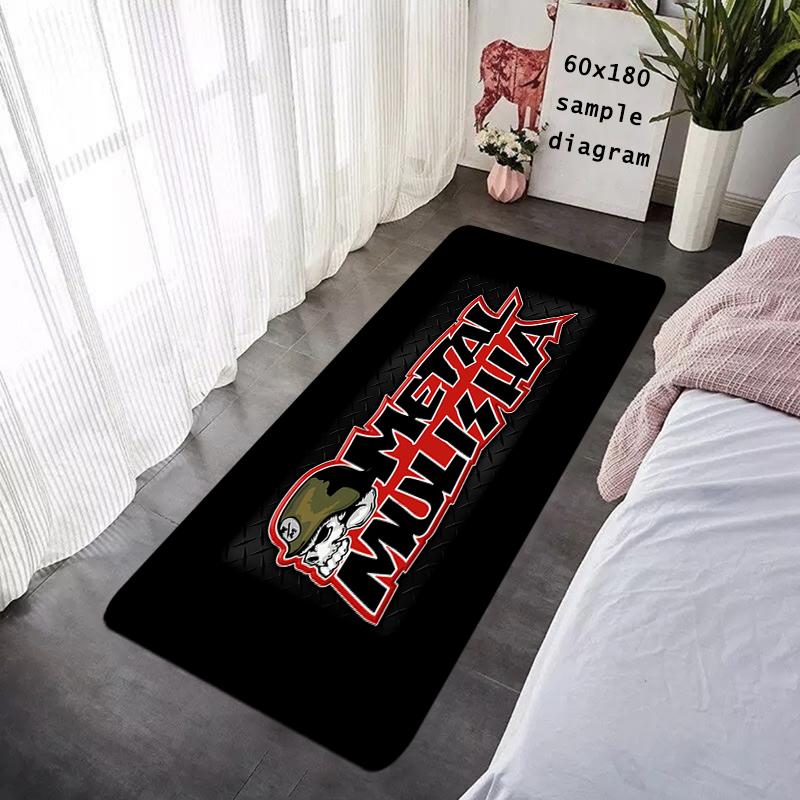 House Entrance Doormat Hallway Carpet Metal M-Mulisha Living Room Rugs Foot Carpets Bathroom Rug Floor Mats Non-slip Home Decor