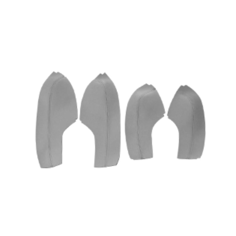 Серый цвет для Honda Civic 10th Gen 2016 2017, внутренняя дверная ручка автомобиля, панель/центральный подлокотник, кожа из микрофибры