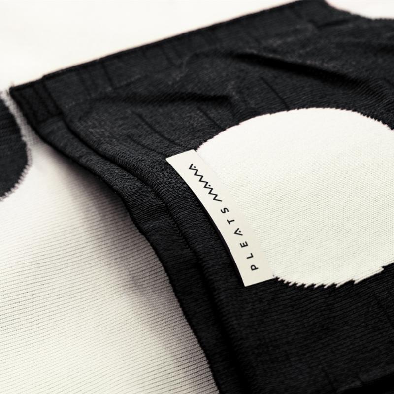 Pleatsmama Black Polka Dot Shopper Bag