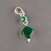 Зеленый Оникс Драгоценный Камень 925 Стерлинговое Серебро Женский Подарок Ювелирное Изделие Ручной Работы Подвеска PP-9-16