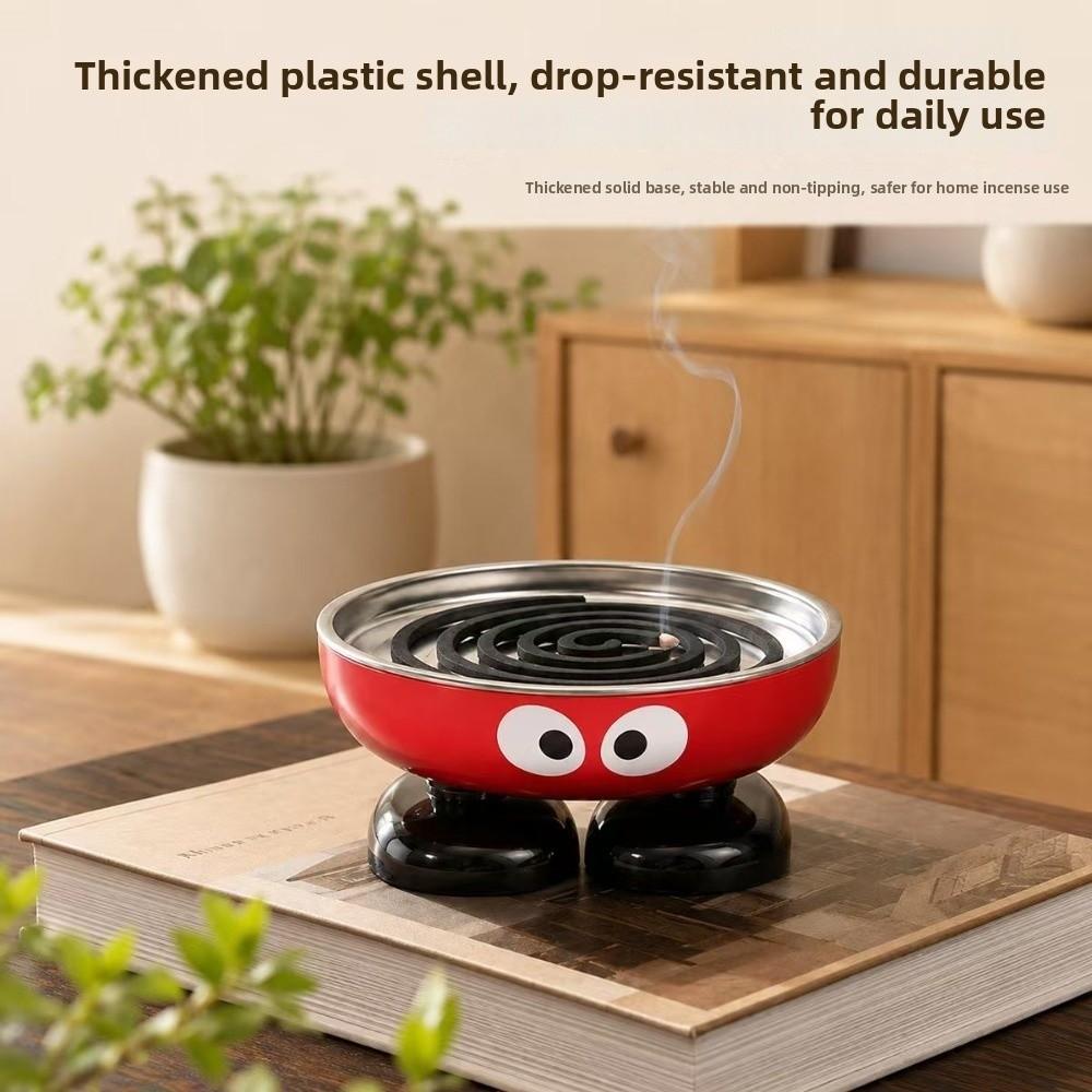 Cartoon Mosquito Coil Holder Big Eyes Mosquito Coil Tray Mosquito Coil Ash Collection