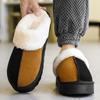 Зимняя мода, легкие, нескользящие, износостойкие, с толстой подошвой, утолщенные и плюшевые, теплые хлопковые туфли, домашние повседневные хлопковые тапочки