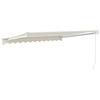 Retractable Cream Awnings 3x2.5 m Fabric and Aluminum