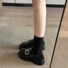 [Uncle Shoe] Black Autumn 2025 Soft Sole New Loafers Jk British Style Small Leather Shoes Women's Skirt Commuter