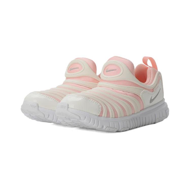 Nike Dynamo Free Comfortable Abrasion Resistant Low top Kids Lifestyle Shoes Bleached Coral Red CQ5417-601