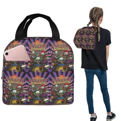 Killer Klowns From Outer Space Insulated Lunch Bag for Women Children Leakproof Food Boxes Thermal Lunch Box Tote