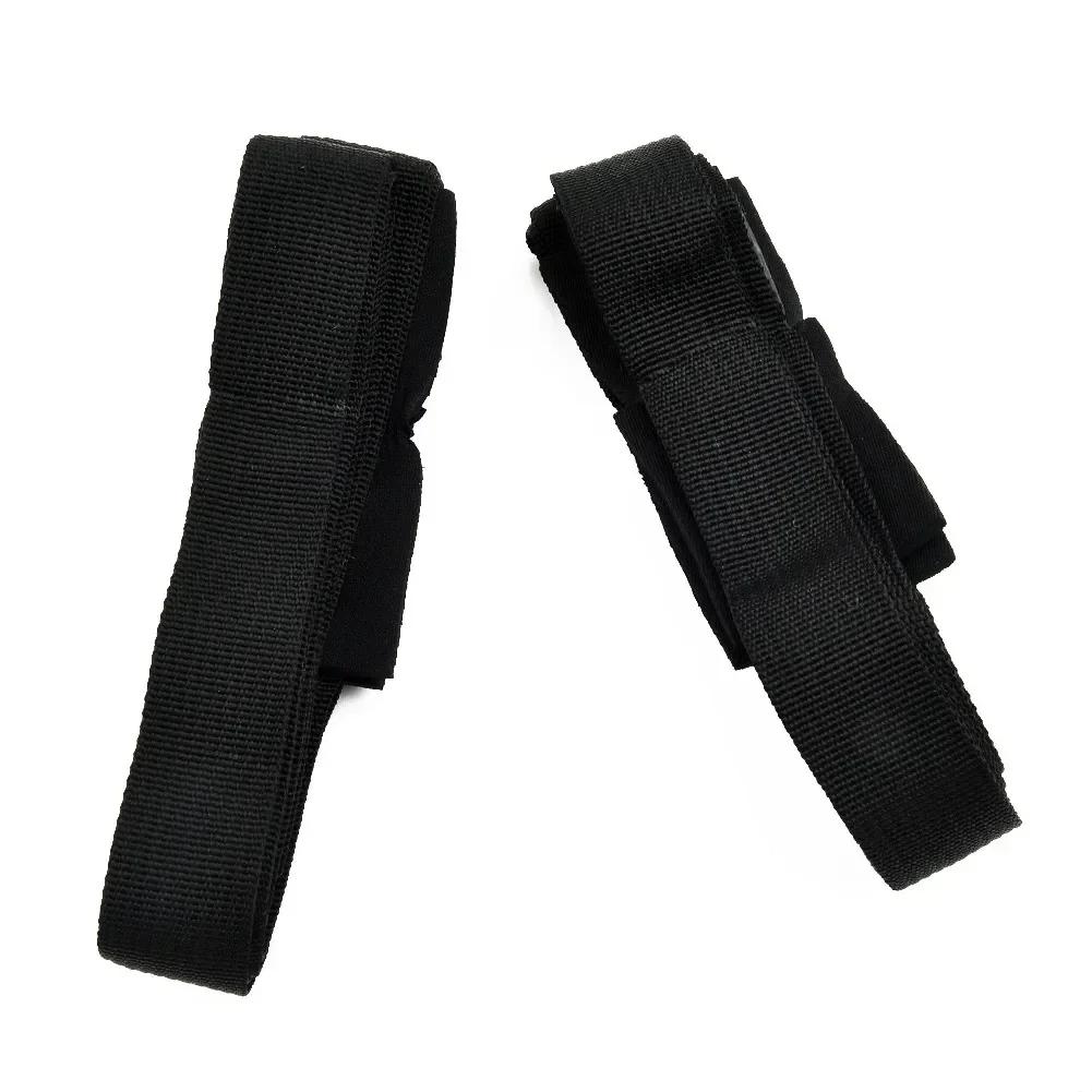 2pcs 9.8 Feet Car Roof Rack Cam Buckle Strapping Strap Black High Strength Suitable For Kayaking Surfboard Strapping