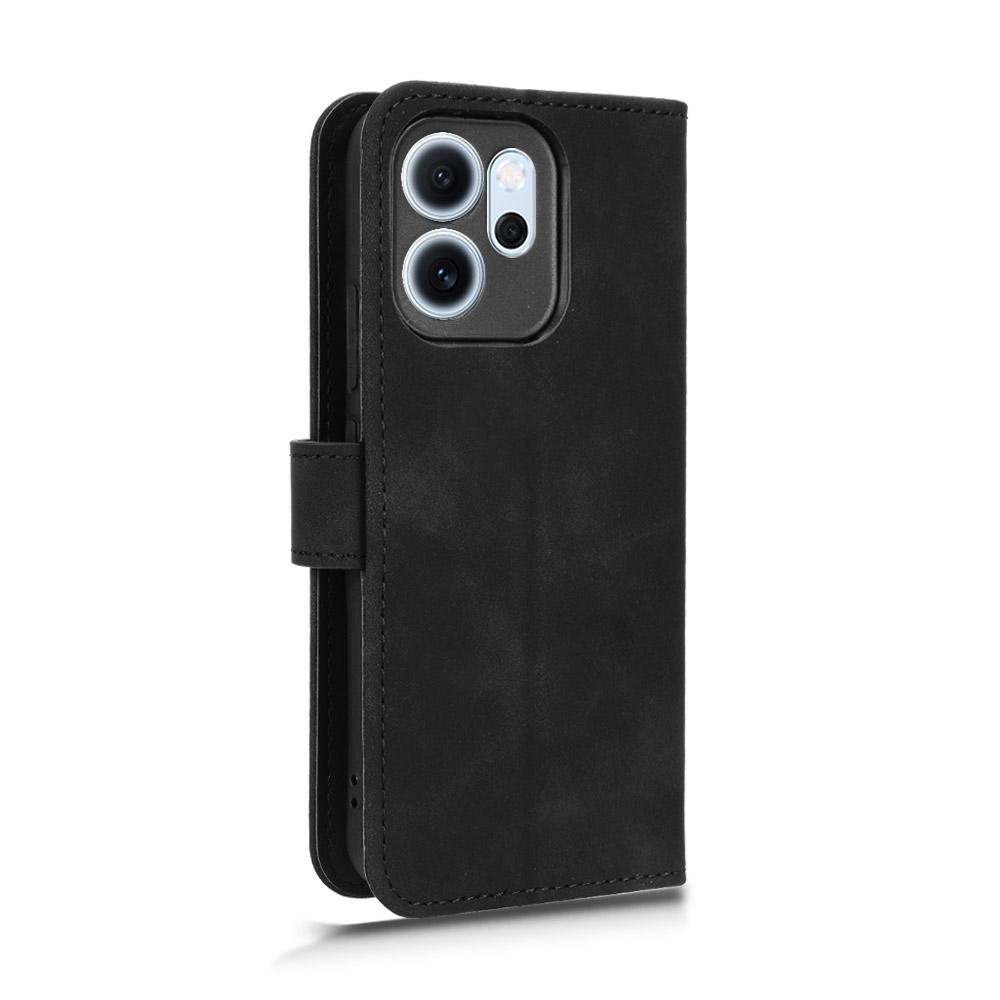 For Oppo Reno14 F 5G Leather Case Skin Feel Anti Drop Wallet Flip Phone Cover