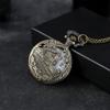 2pcs/set,Luxury Men's Pocket Watch Alloy Quartz Watch Fashion Women Mens Necklace Chain Watch & 1PC Mens Vintage Classic Cross Necklace Pendant