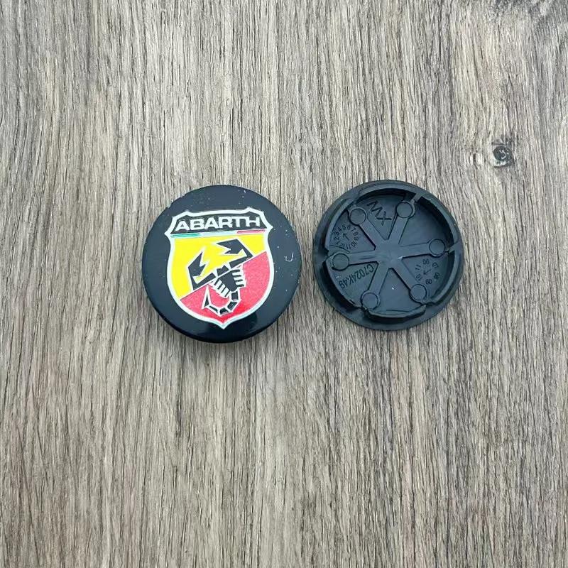 4pcs 50mm  Abarth 500 Wheel Center Hub Caps Car Rims Dust Proof Cover Emblem Badge for Fiat Palio Stilo Bravo  Perla Puntosiena
