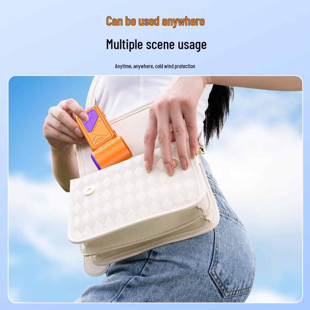 2026 Mini Portable High-Speed Cooling Fan with Long Battery Life & Digital Display