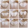 Lace Chiffon Doll Fake Collar Ladies Shawl Wrap Removable Detachable Embroidered False Collar Clothes Accessory