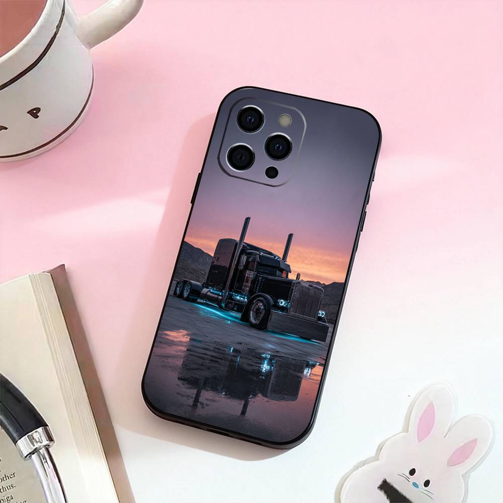 Cool H-Heavy Truck Car Phone Case For iPhone 17,16,15,14,13,12,11 Plus,Pro,Max,XS Silicone Soft Cover