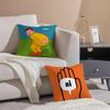 Minimal Witty French Art JJean Jullien Cushion Cover Throw Pillow Cover Hidden Button Durable Polyester Chair Cushion