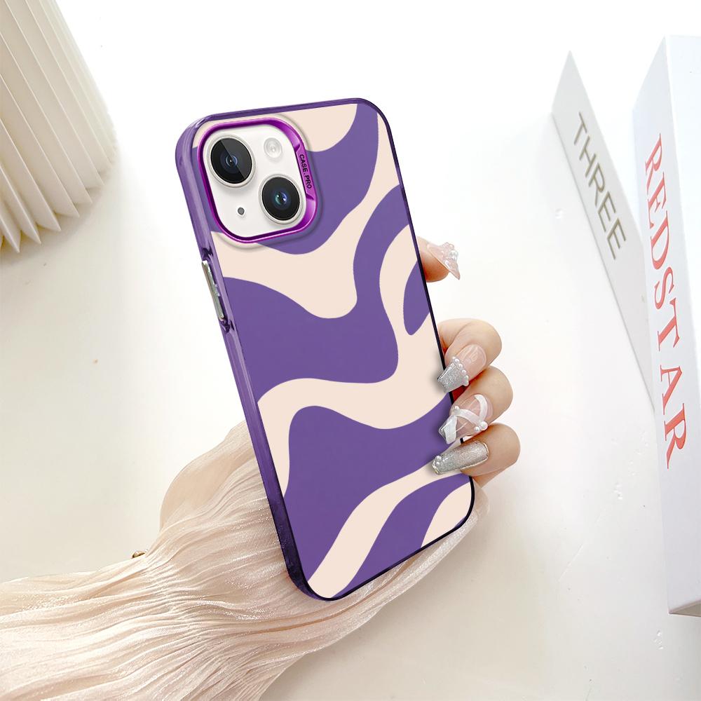 Модный красочный серебристый двусторонний чехол для телефона, мягкий край, жесткий чехол, полная защита, противоударный чехол для телефона для Samsung A16 A55 Xiaomi Redmi 14C Poco C75