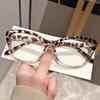 Elegant Cat Eye Reading Glasses for Women - Chic Color Block Frame Clear Lens Fashionable Computer Screen Presbyopia  1.0 To 4.0