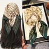 Luxury Print Square Scarf Neckerchief Female Hair Bands Headscarf Elegant Women's Fashion Accessory Headwrap Bandana