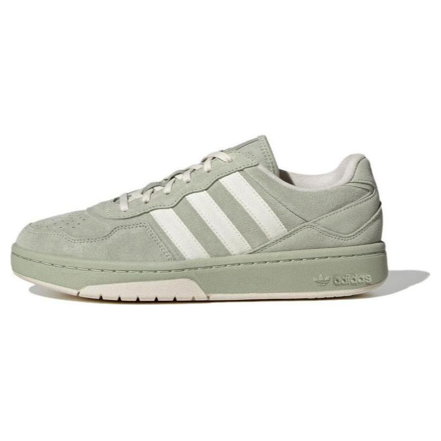 adidas Оригинальные Courtic Ткань Синтетическая кожа Замша Удобные Универсальные Низкие Повседневные Кроссовки Унисекс Светло-зеленые ID6071