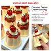 Simulation Pudding Squeeze Toy Slow Rising Soft BPA Free Stress Relief Toy for Home Decor Kids Holiday Surprise Gift