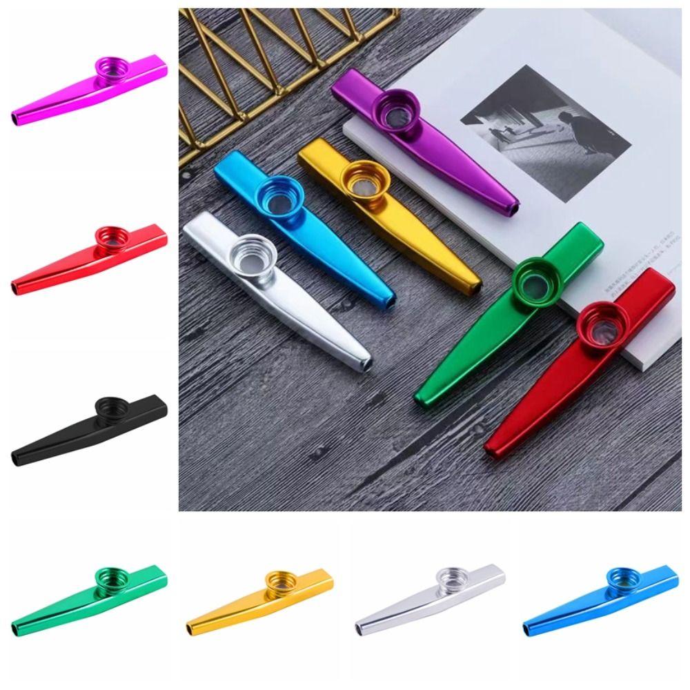 Learn Easily Metal Kazoo Instruments Musical Instruments Flutes  Kids Party Gift