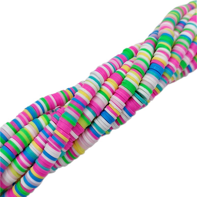 Necklace Bracelet Jewelry Making Multicolor Loose Beads Rainbow Soft Clay DIY For Pendant 13 Colors Mixed Style