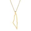 Minimalist Hollow-Out Mountain Range Map Texture Pendant Necklace