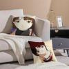 Anime Serial Experiments LLain Anime Movie Cushion Cover Pillowcase Short Plush Invisible zipper Room Sofa Cushion Cover